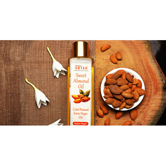 Ubtan ☘ Cold Pressed Sweet Almond Oil ☘ 11 { 50ml/200ml }